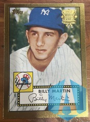 2001 Topps 1952 World Series Gold Reprint 52R-6 Billy Martin #175 New York Yankees